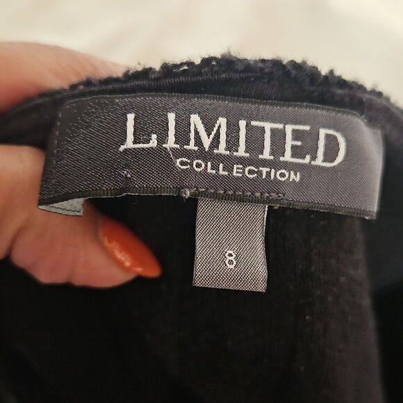 Limited Collection Women's Long Sleeves Sweater Size 8 Black & Gold - Picture 6 of 16